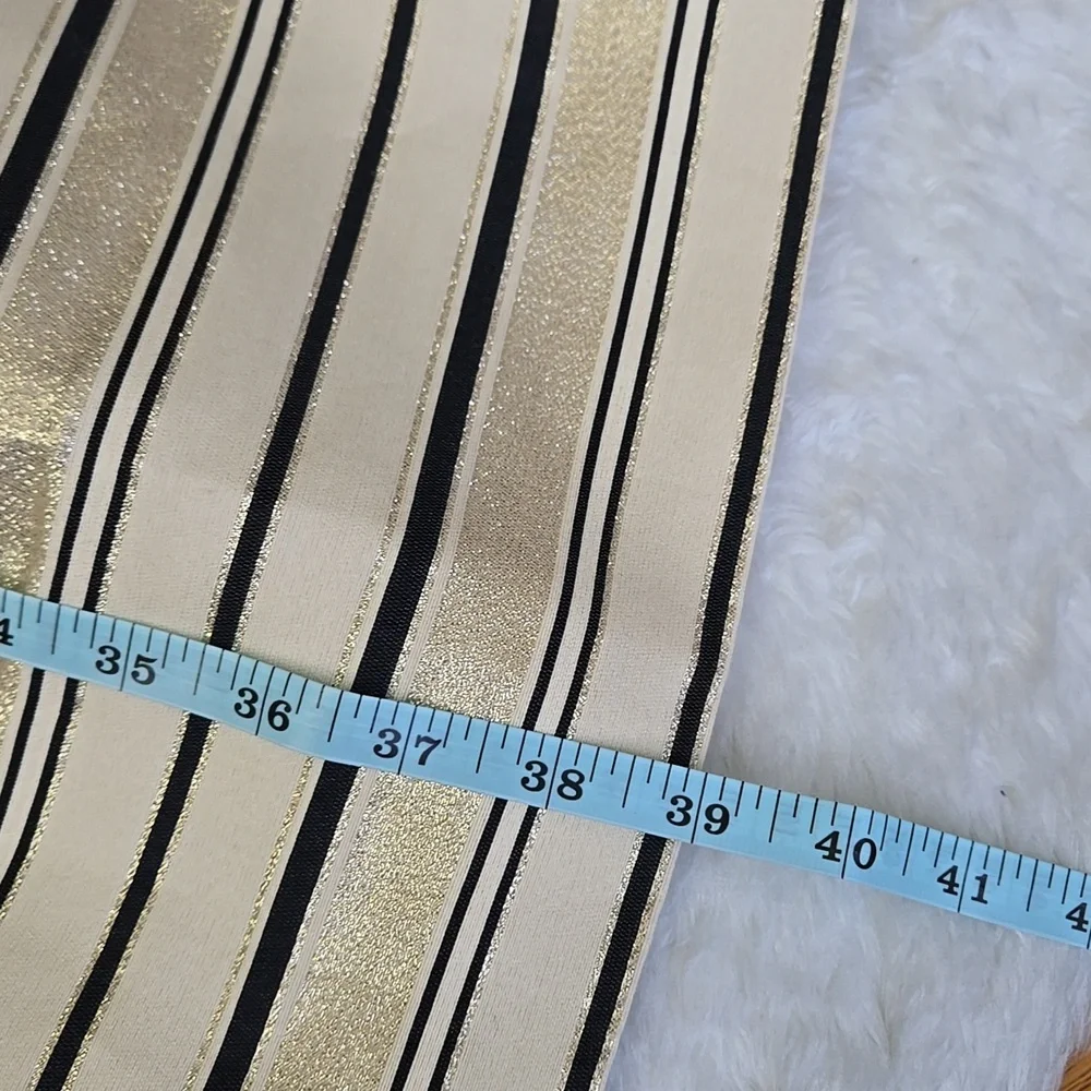 J. Crew Black/Gold Formal Dress, Womens Size 10 - Picture 6 of 10